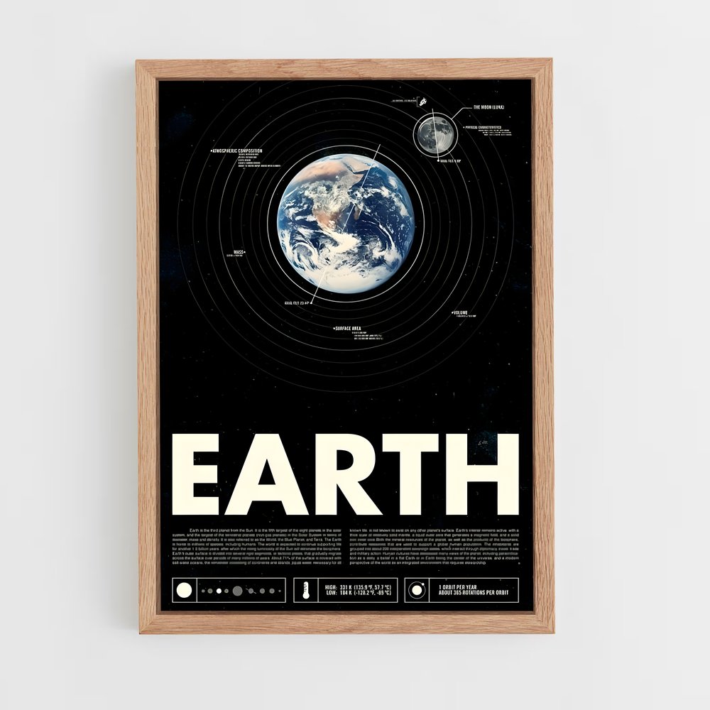 Poster Terre Retro (vue 4)