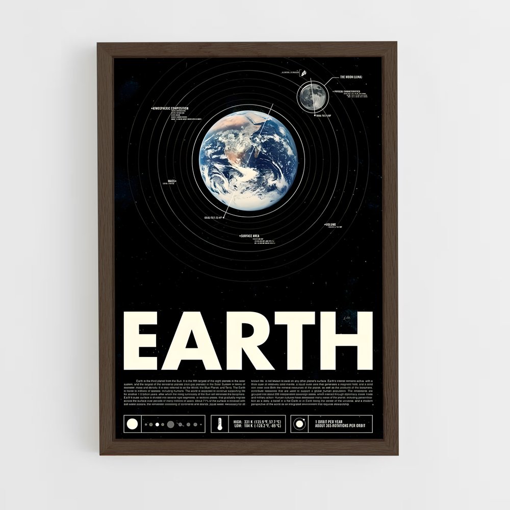 Poster Terre Retro (vue 5)