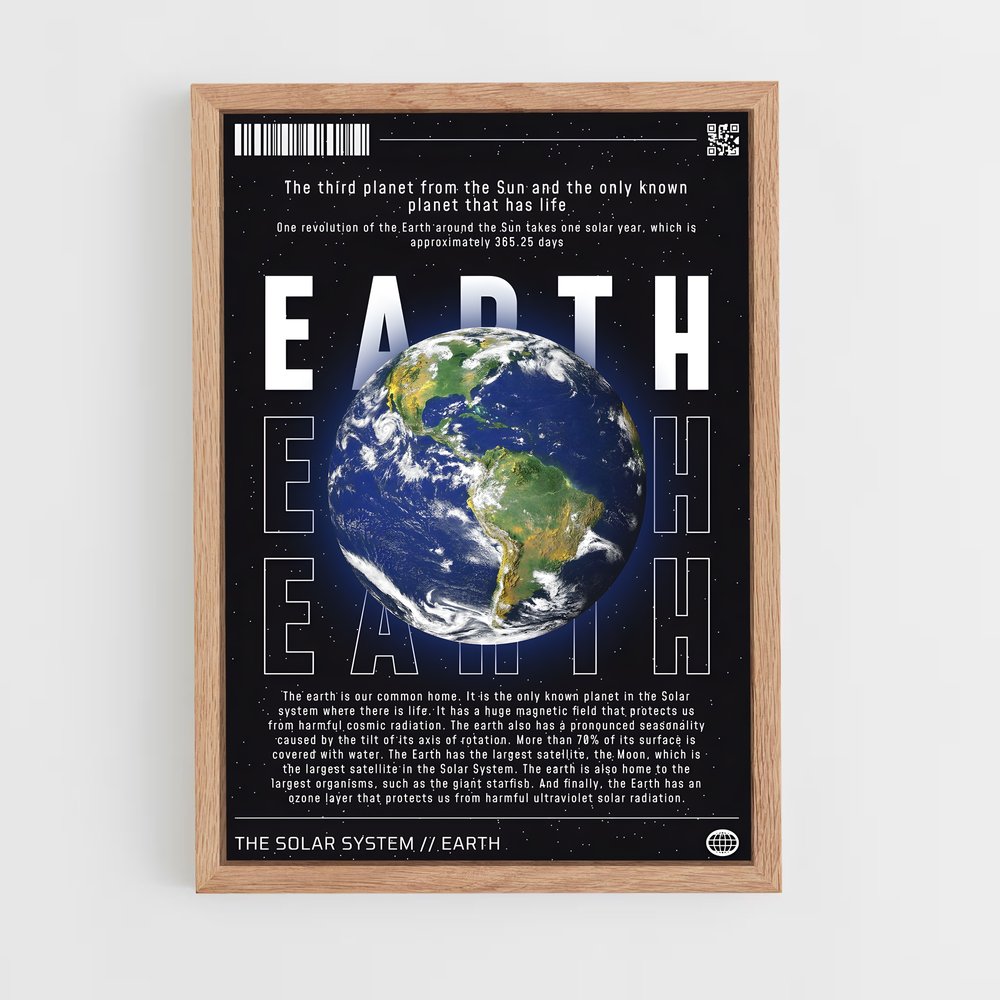 Affiche Terre Système Solaire (vue 4)