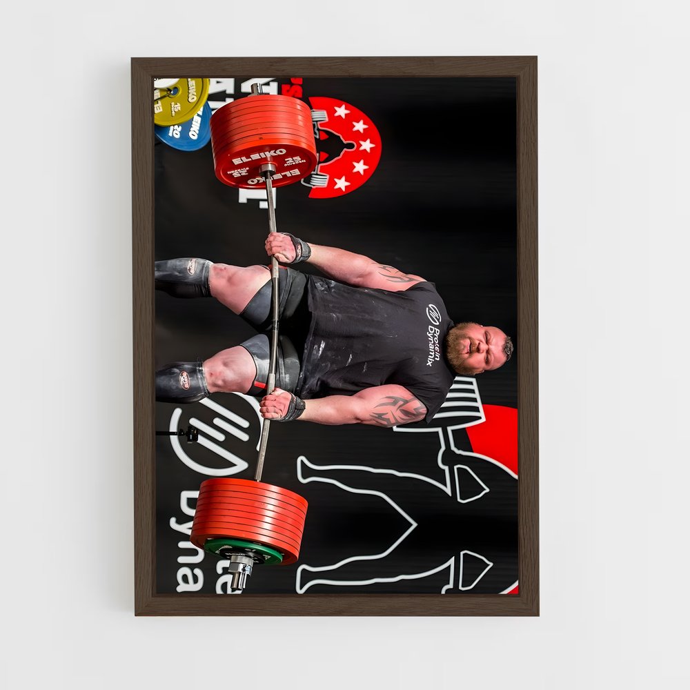 Poster Eddie Hall Deadlift – affiche Musculation (vue 5)