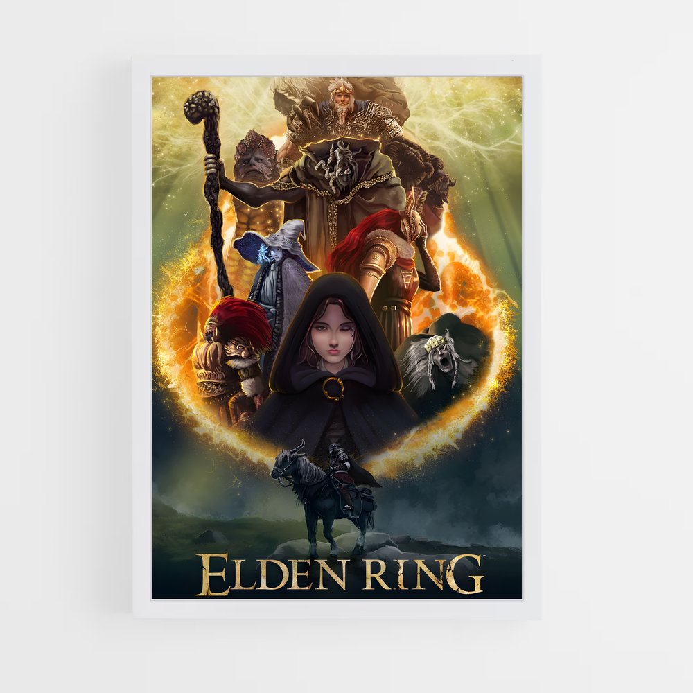 Poster Elden Ring Personnages (vue 3)