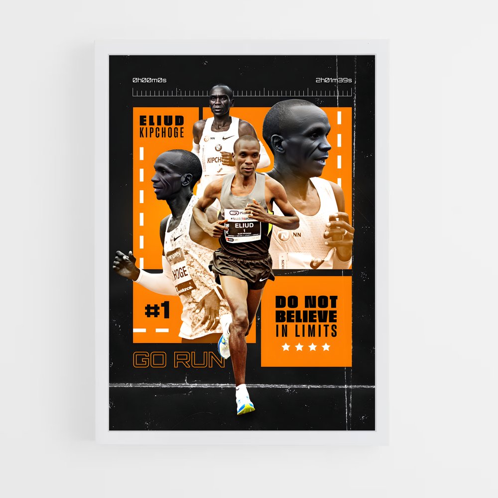 Poster Eliud Kipchoge – affiche Jeux Olympiques (vue 3)