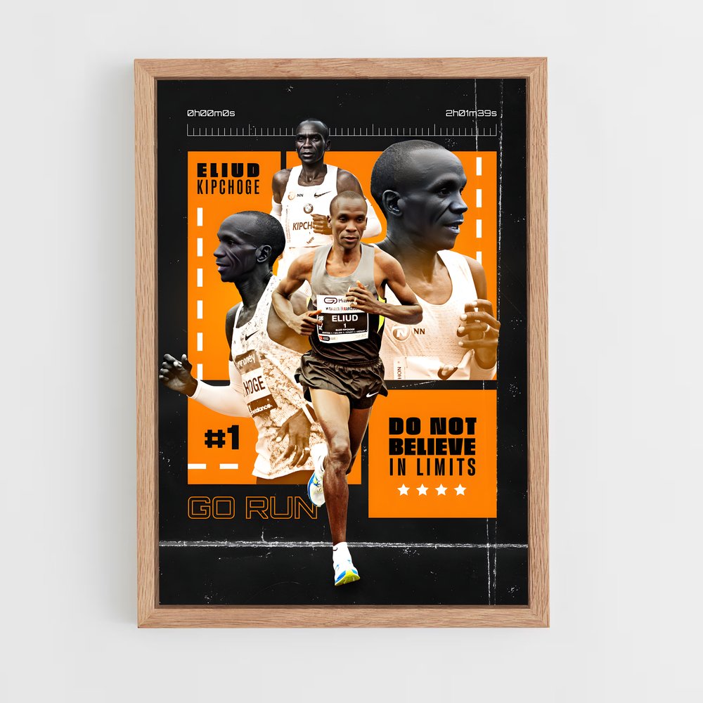 Poster Eliud Kipchoge – affiche Jeux Olympiques (vue 4)