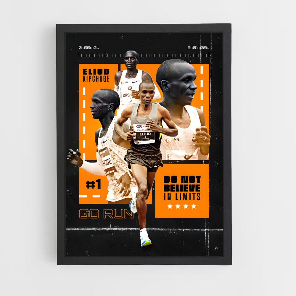 Poster Eliud Kipchoge – affiche Jeux Olympiques (vue 2)