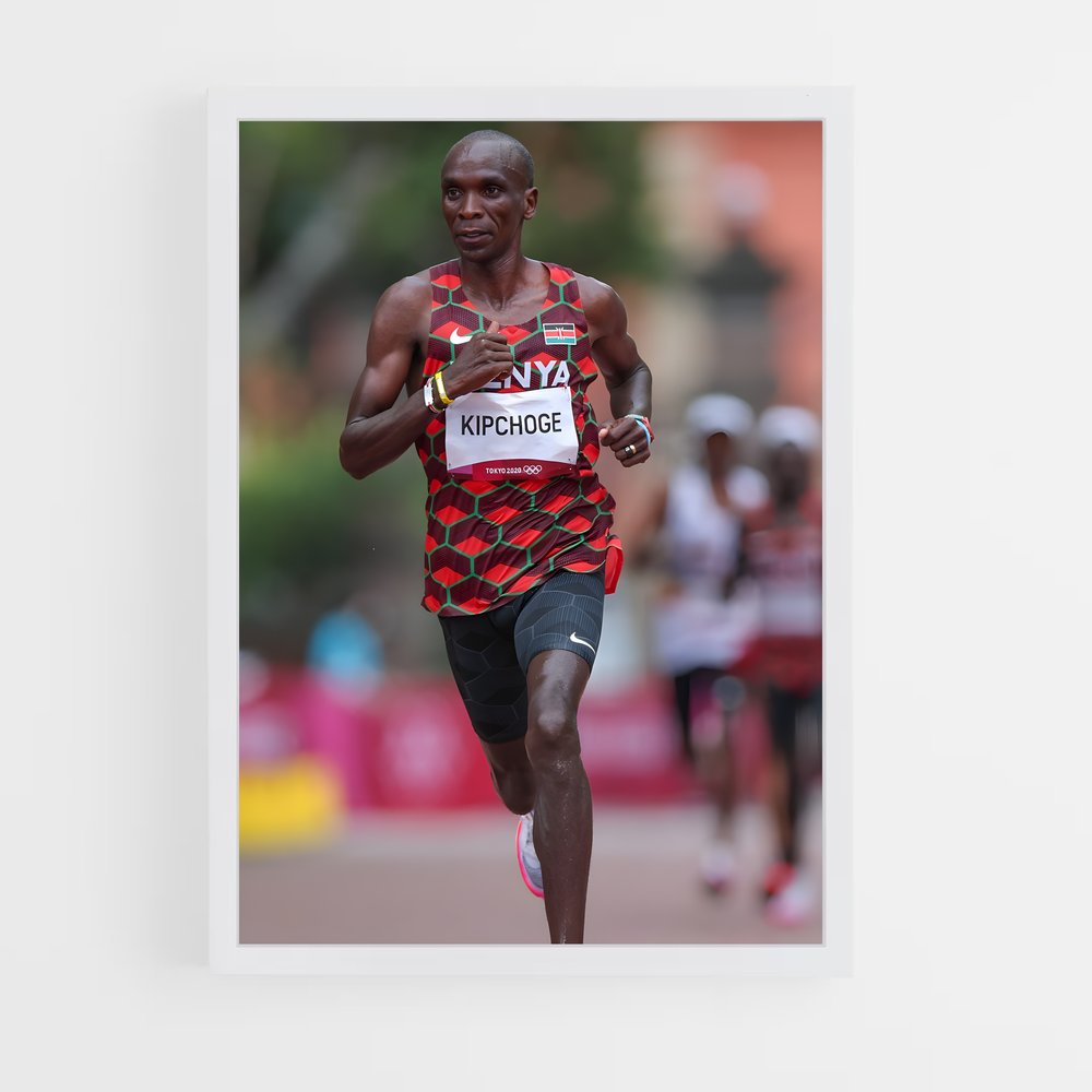 Poster Eliud Kipchoge Record – affiche Jeux Olympiques (vue 3)