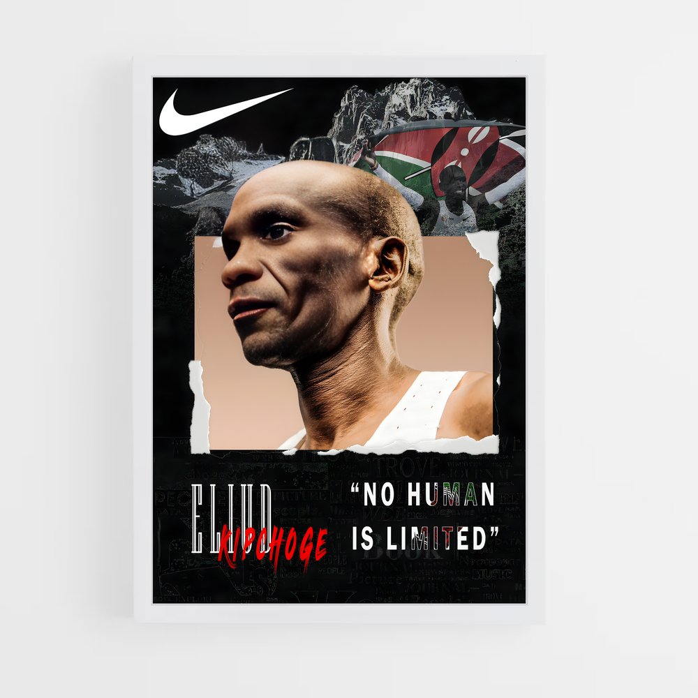 Poster Eliud Kipchoge Nike – affiche Jeux Olympiques (vue 3)