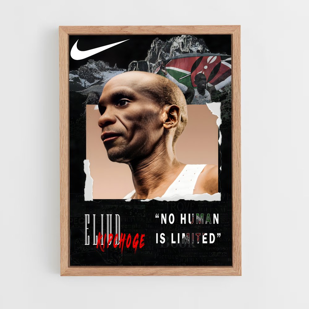 Poster Eliud Kipchoge Nike – affiche Jeux Olympiques (vue 4)