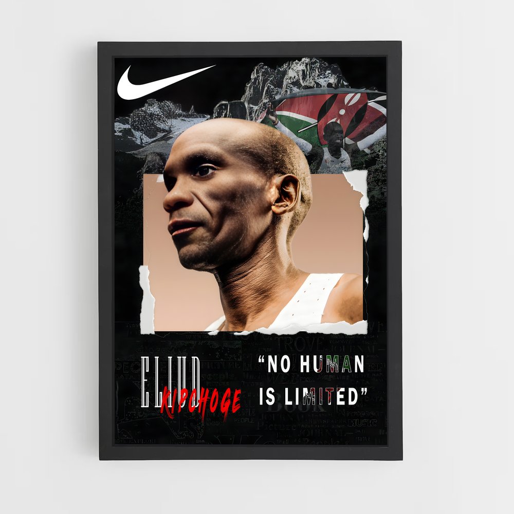 Poster Eliud Kipchoge Nike – affiche Jeux Olympiques (vue 2)