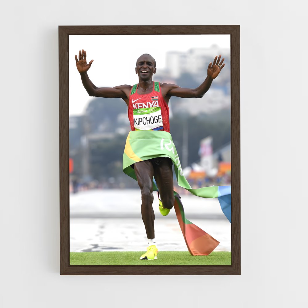 Poster Eliud Kipchoge Course – affiche Jeux Olympiques (vue 5)