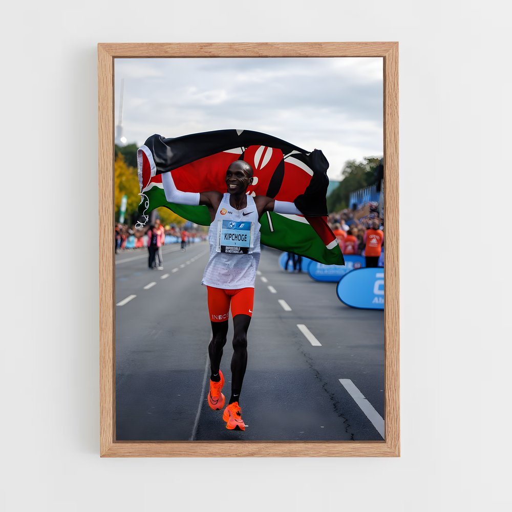 Poster Eliud Kipchoge Kenya – affiche Jeux Olympiques (vue 4)