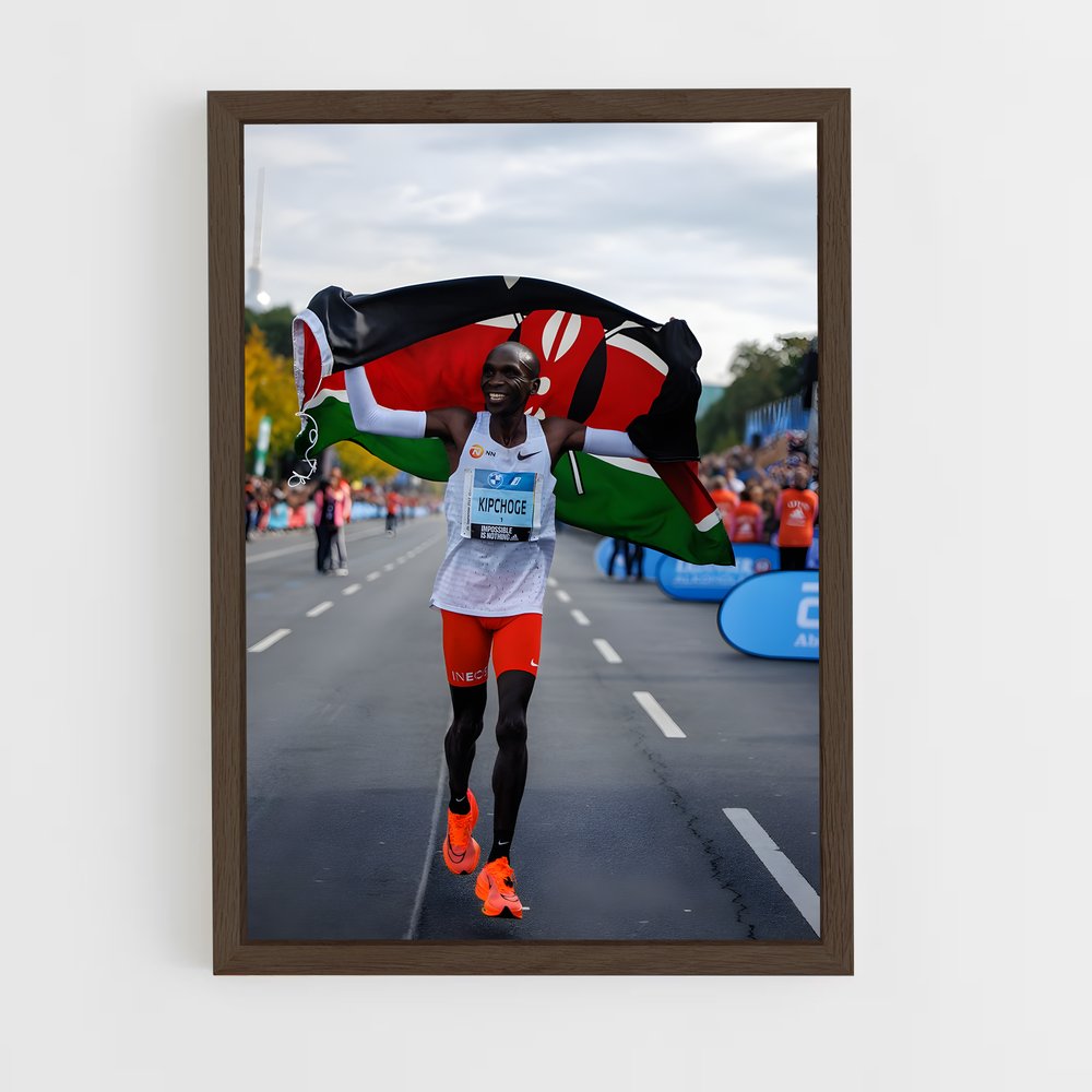 Poster Eliud Kipchoge Kenya – affiche Jeux Olympiques (vue 5)
