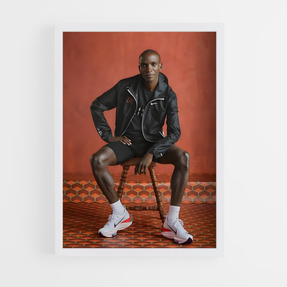 Poster Eliud Kipchoge Portrait – affiche Jeux Olympiques (vue 3)
