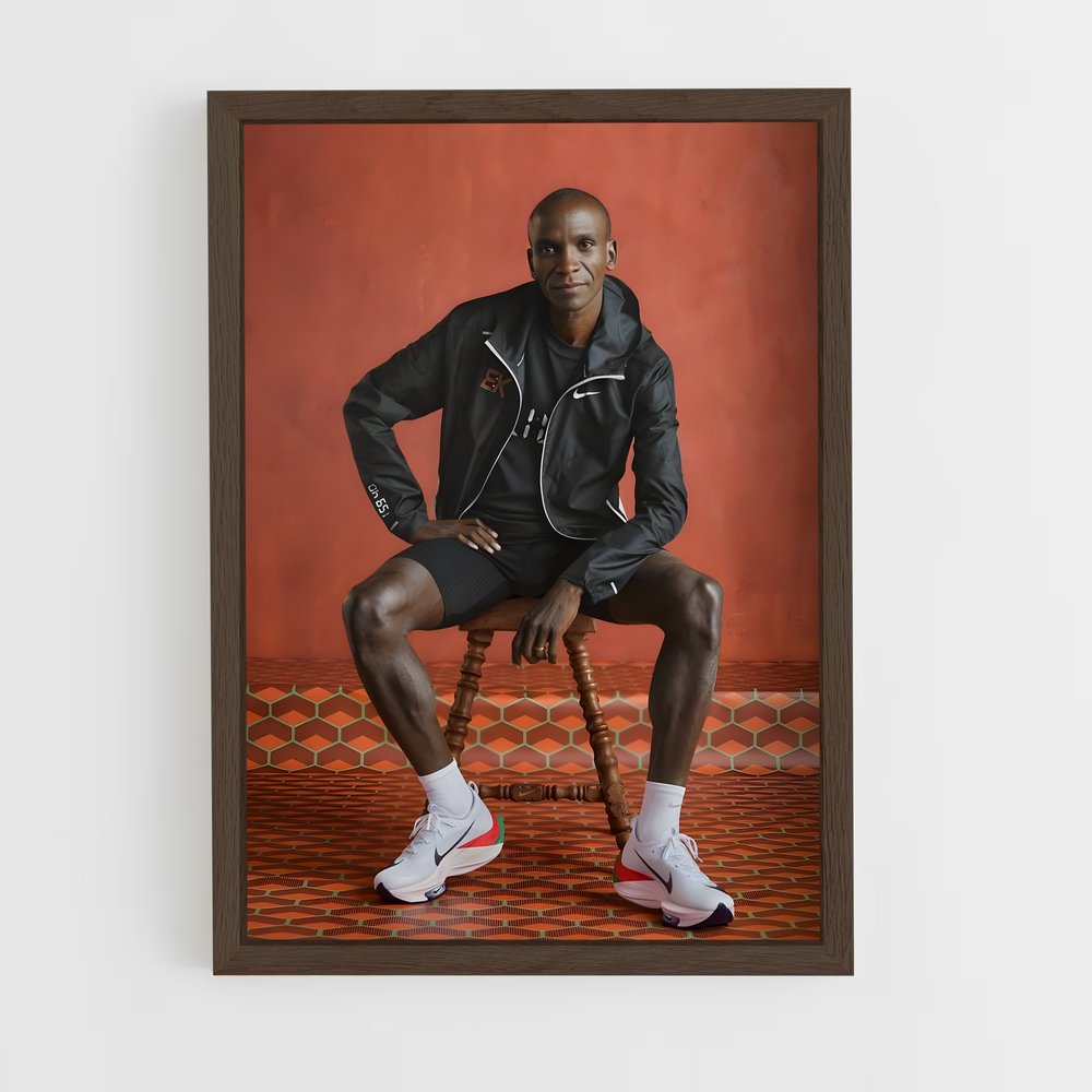 Poster Eliud Kipchoge Portrait – affiche Jeux Olympiques (vue 5)