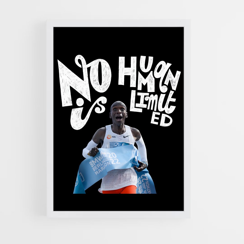 Poster Eliud Kipchoge Pas de limites – affiche Jeux Olympiques (vue 3)