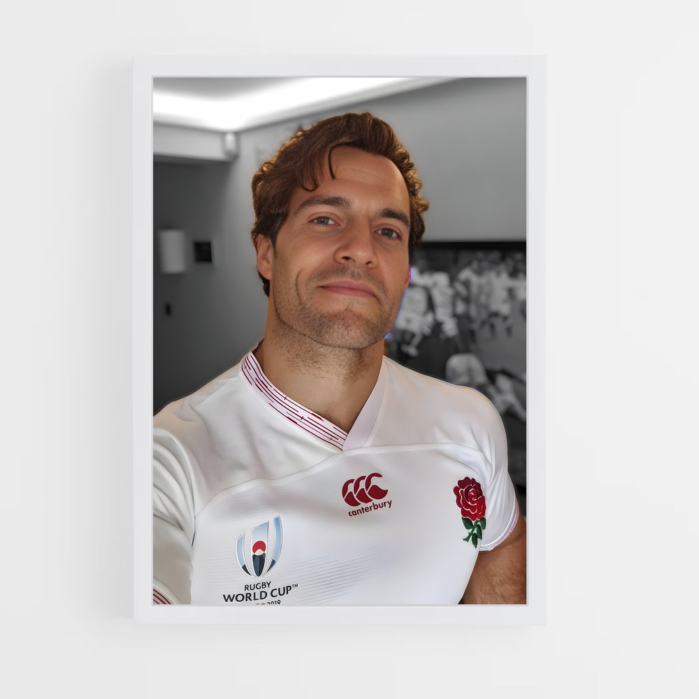 Poster Henry Cavill England Rugby (vue 3)