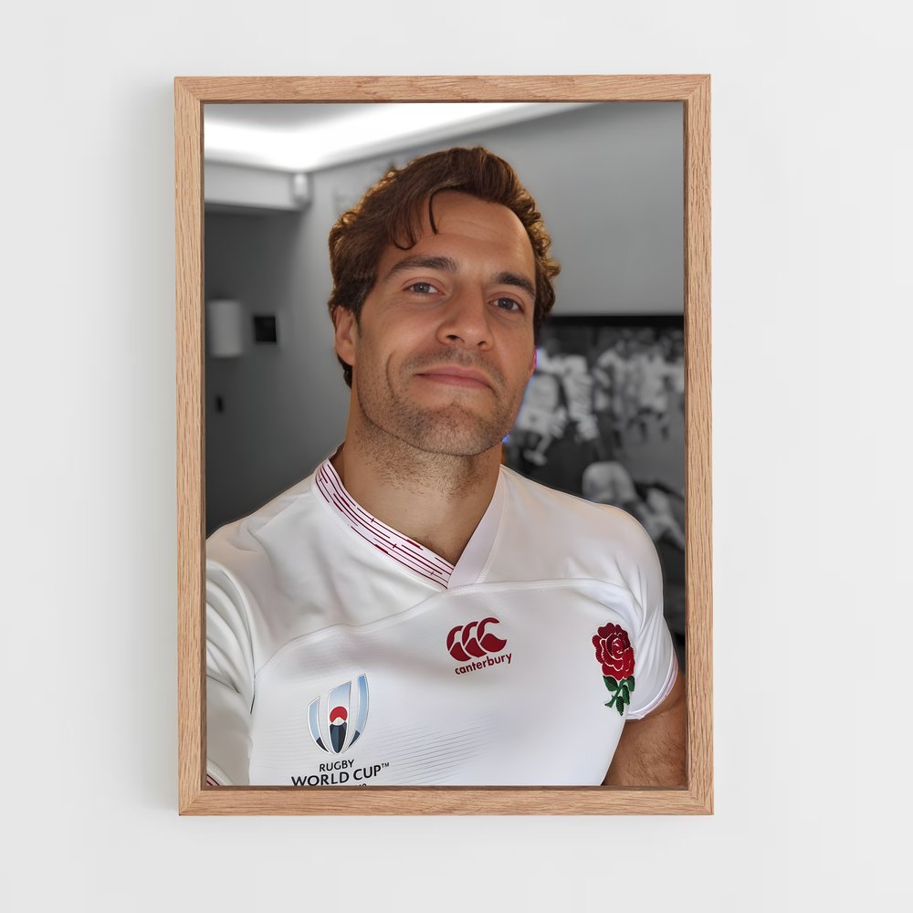 Poster Henry Cavill England Rugby (vue 4)
