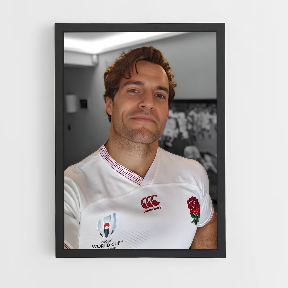 Poster Henry Cavill England Rugby (vue 2)