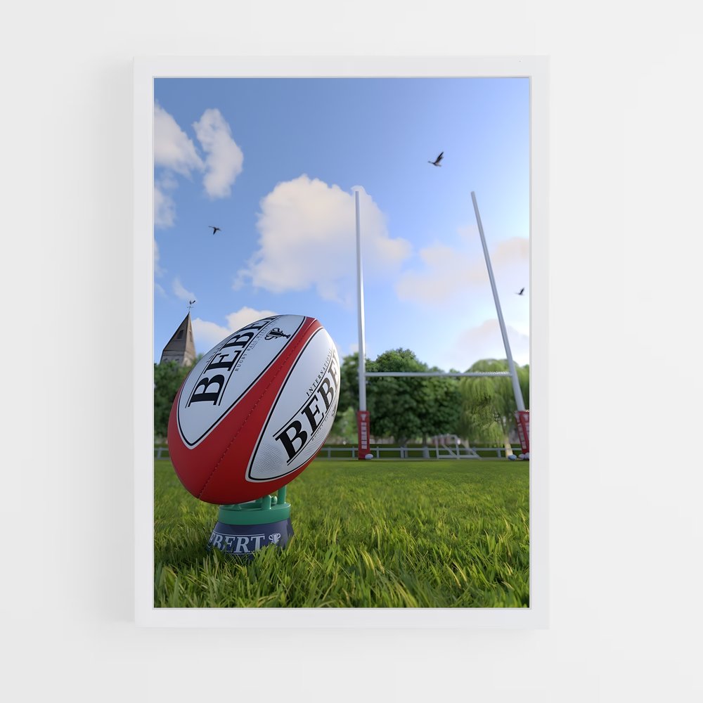 Poster England Rugby Ballon (vue 3)