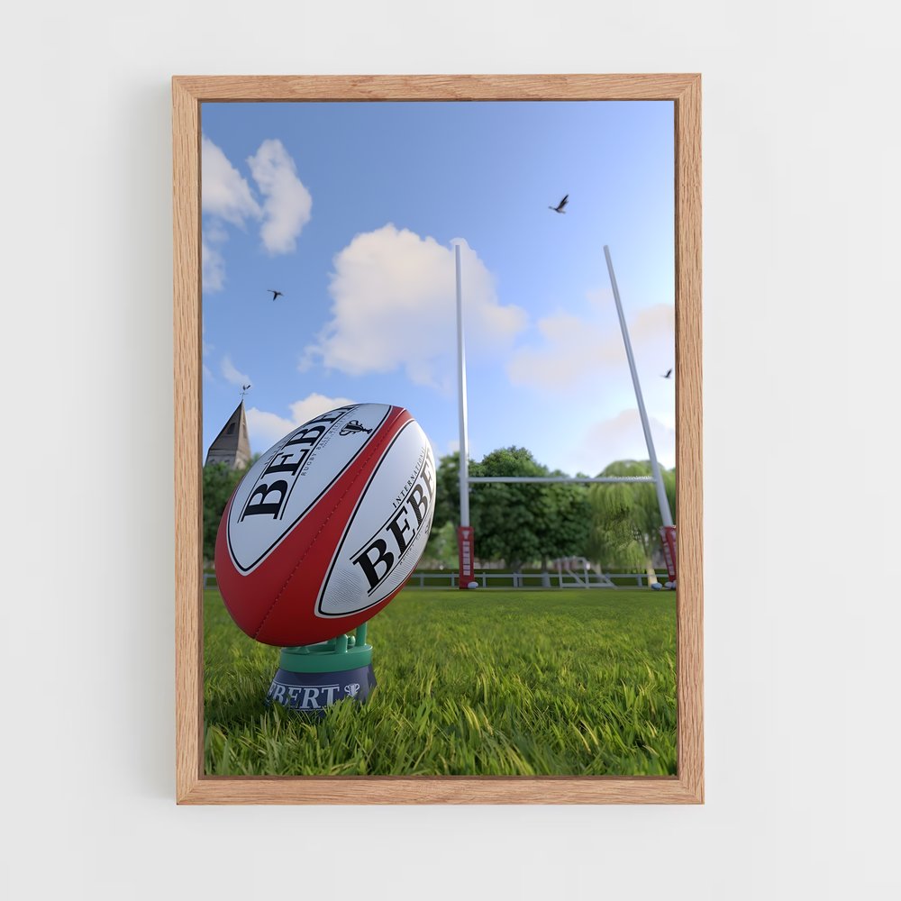 Poster England Rugby Ballon (vue 4)