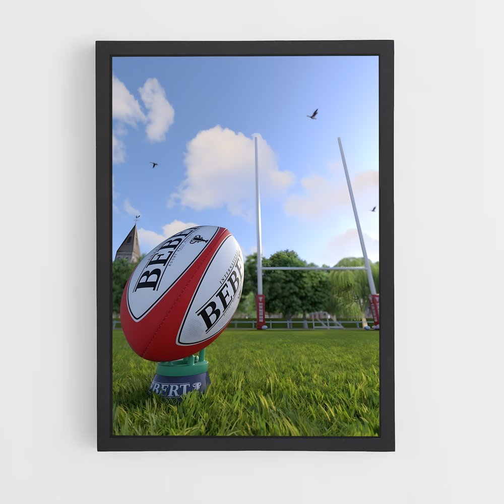 Poster England Rugby Ballon (vue 2)