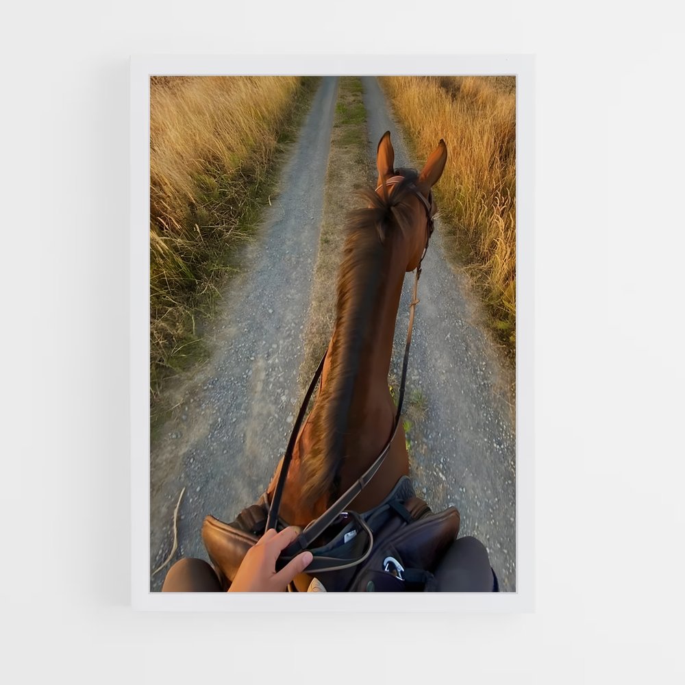 Poster Cheval POV – affiche Équitation (vue 3)