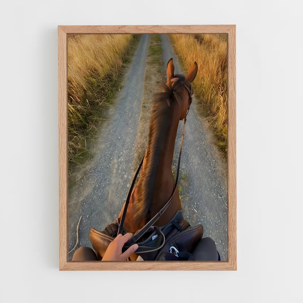 Poster Cheval POV – affiche Équitation (vue 4)