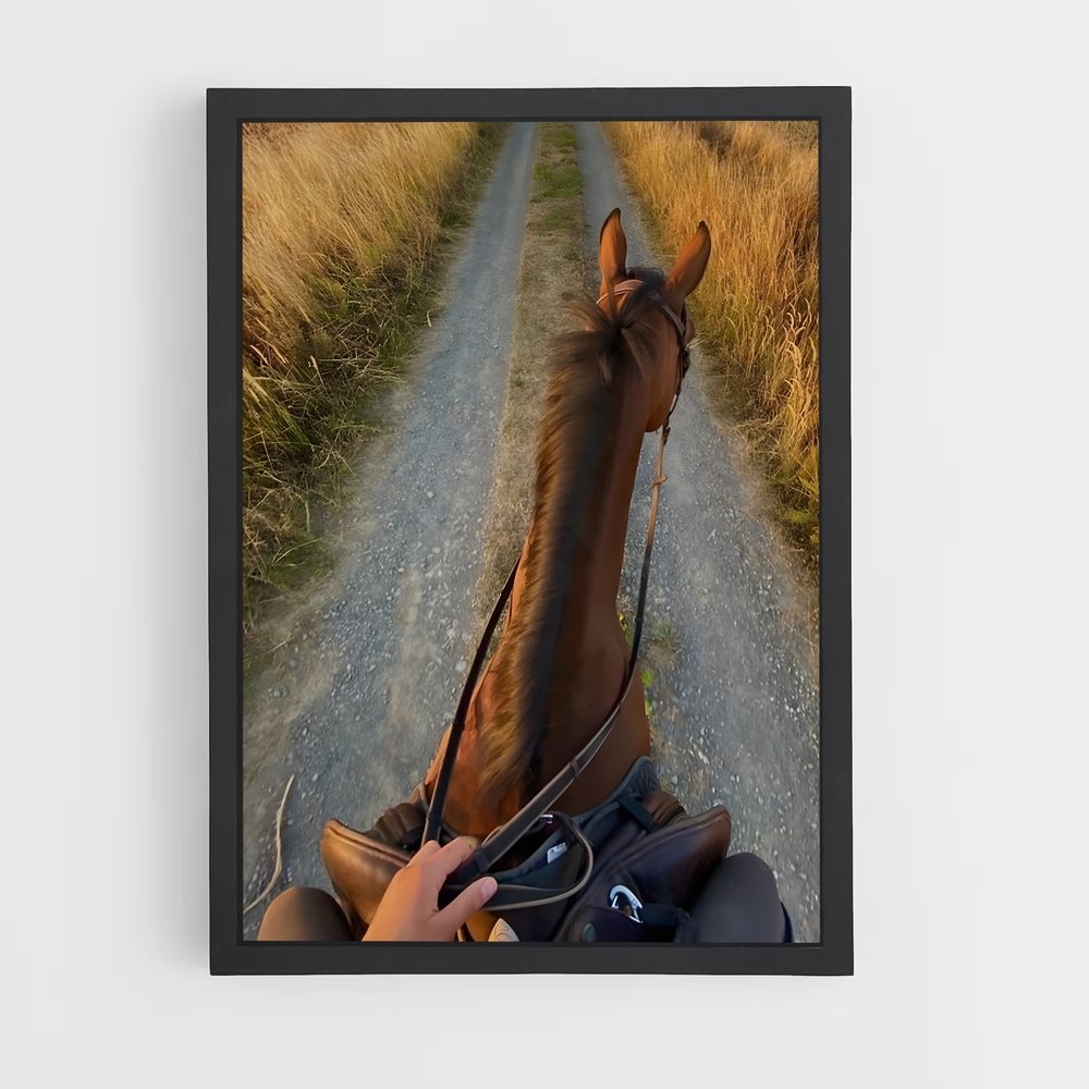 Poster Cheval POV – affiche Équitation (vue 2)
