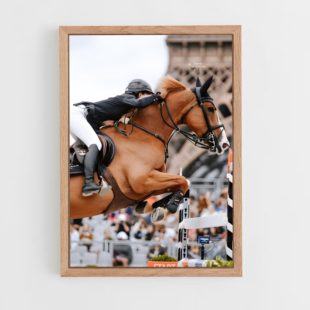 Poster Équitation JO Tour Eiffel (vue 4)