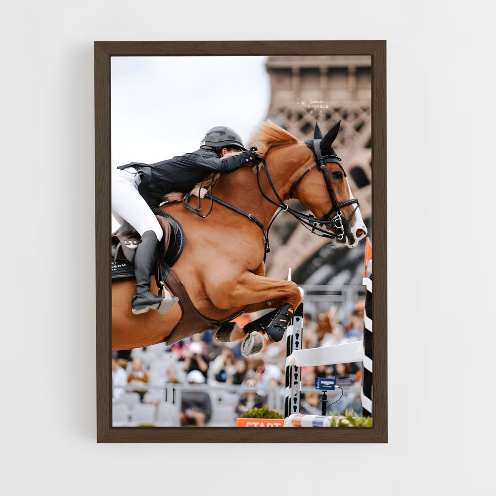 Poster Équitation JO Tour Eiffel (vue 5)