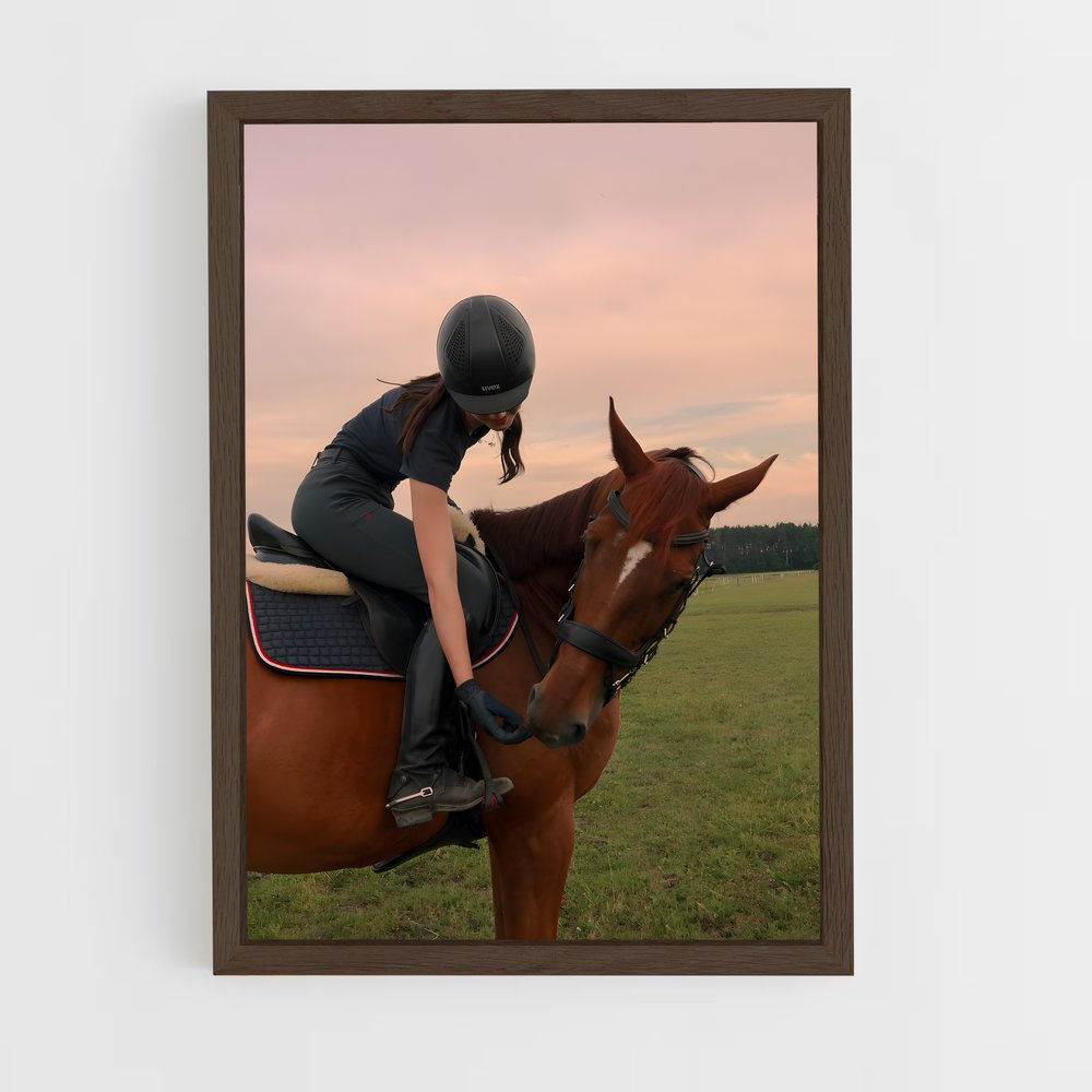 Poster Équitation Rose (vue 5)
