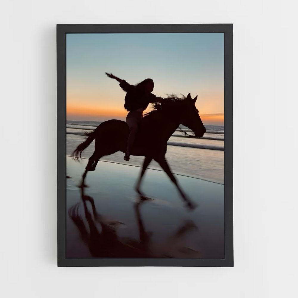 Poster Équitation à cru (vue 2)