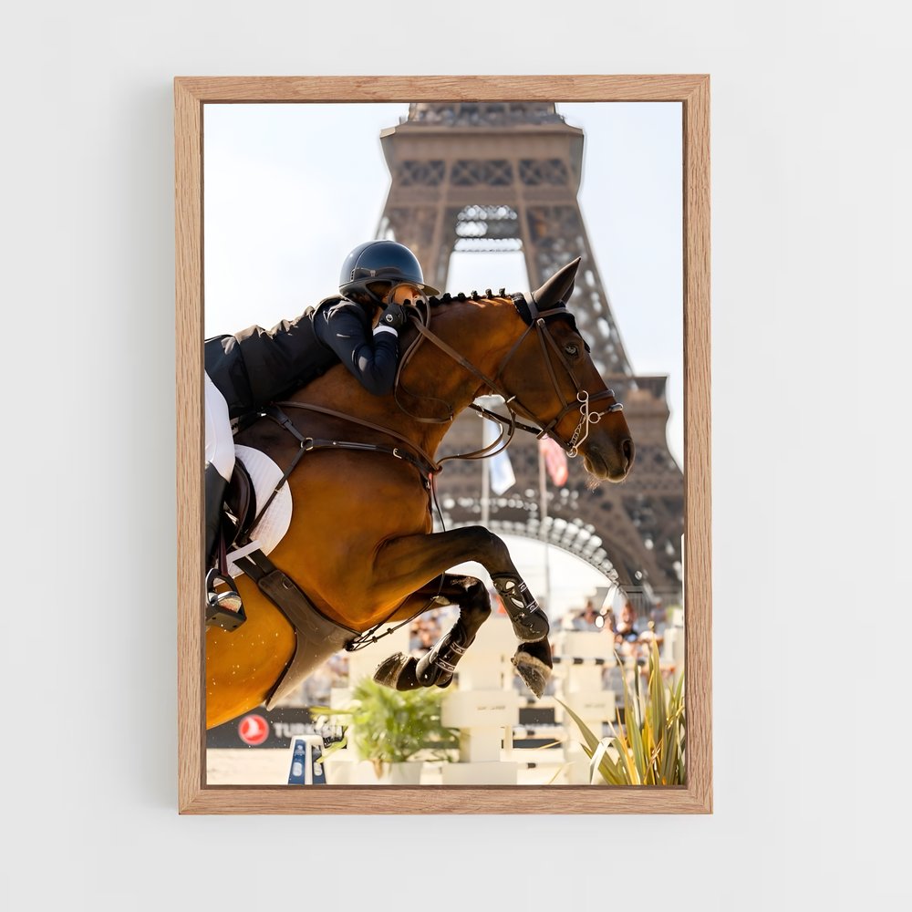 Poster Équitation Tour Eiffel (vue 4)