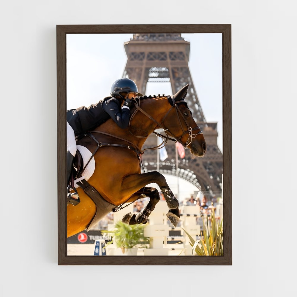 Poster Équitation Tour Eiffel (vue 5)