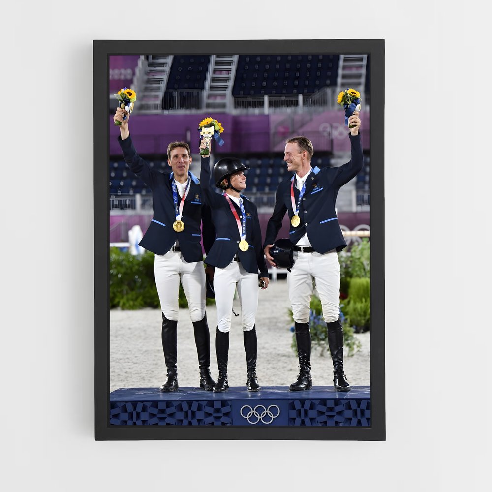 Poster Équitation Champions (vue 2)