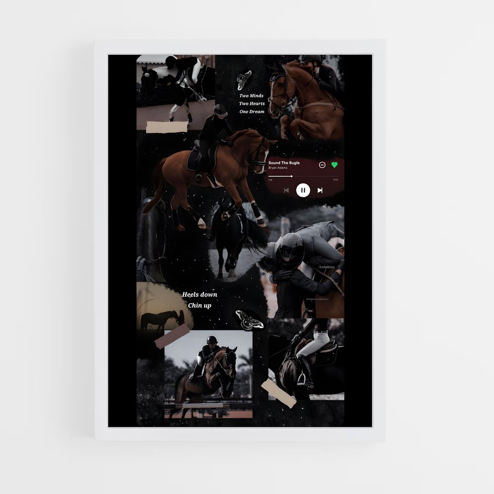 Poster Mood Équitation (vue 3)