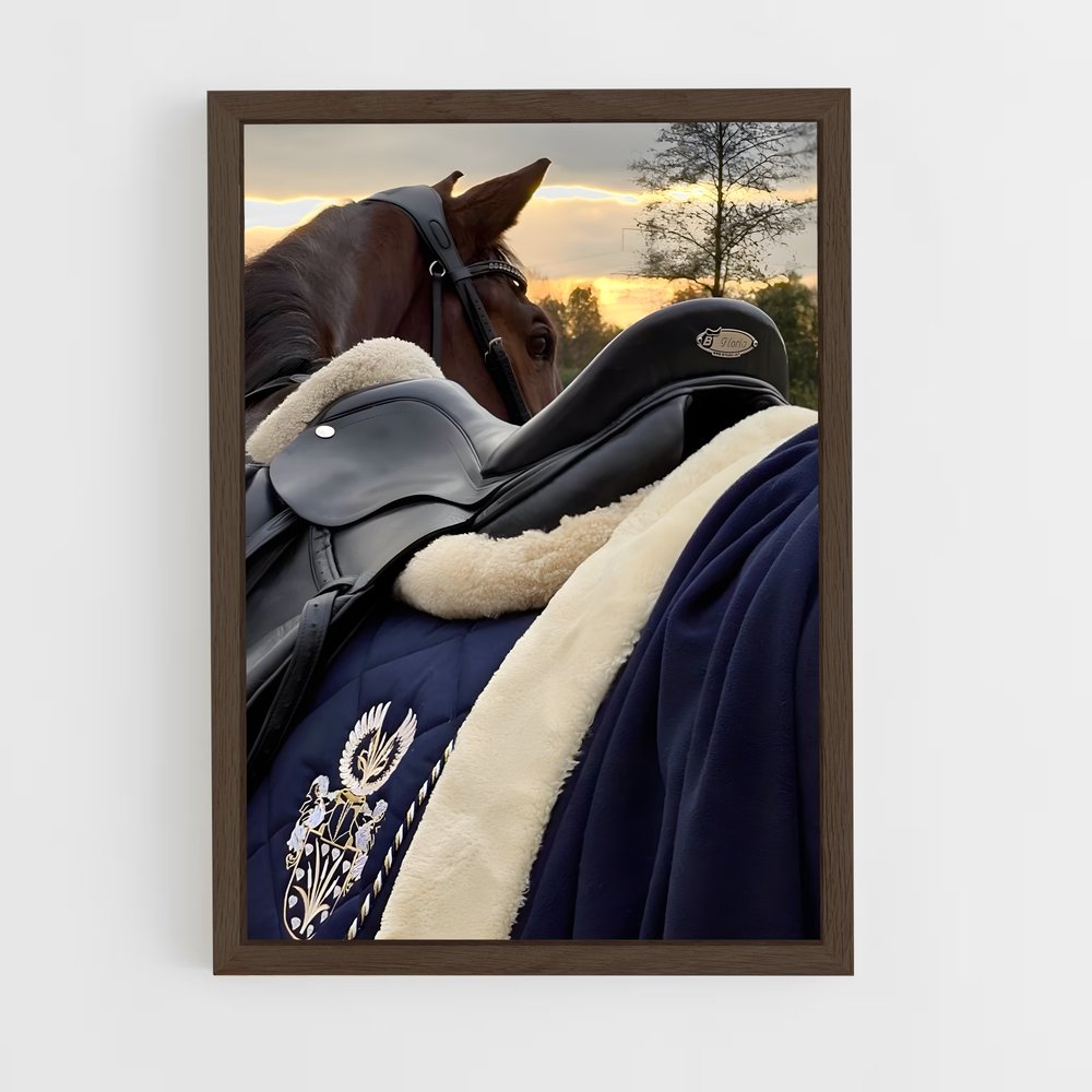 Poster Cheval Selle – affiche Équitation (vue 5)