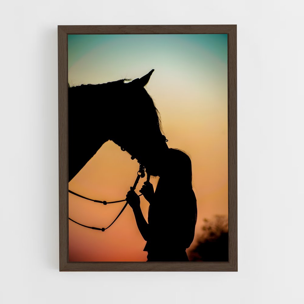 Poster Amour Cheval – affiche Équitation (vue 5)