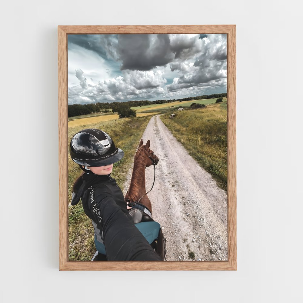 Poster Équitation Chemin (vue 4)