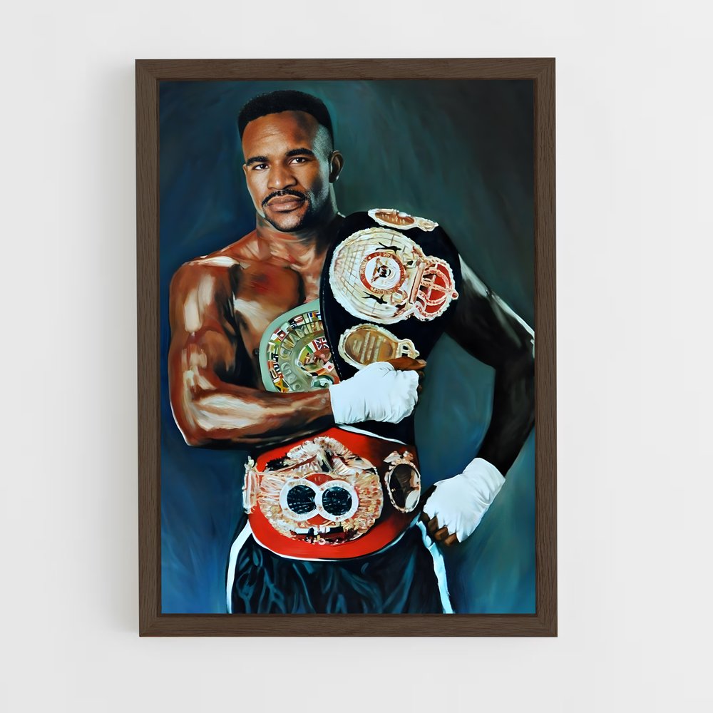 Poster Evender Holyfield Dessin – affiche Boxe (vue 5)