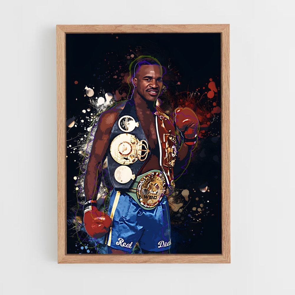 Poster Evender Holyfield Peinture – affiche Boxe (vue 4)