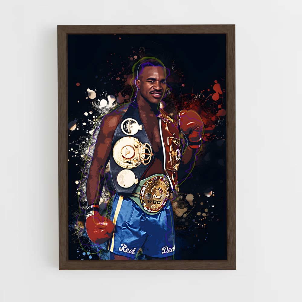 Poster Evender Holyfield Peinture – affiche Boxe (vue 5)