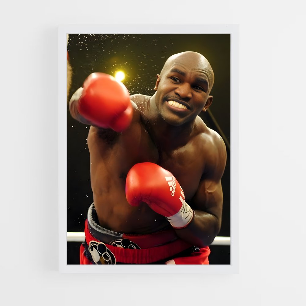 Poster Evender Holyfield Boxe (vue 3)