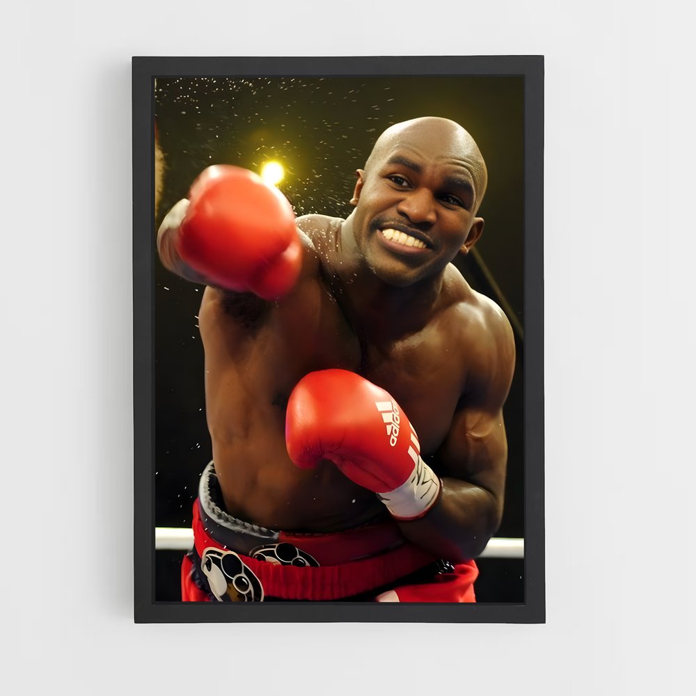 Poster Evender Holyfield Boxe (vue 2)