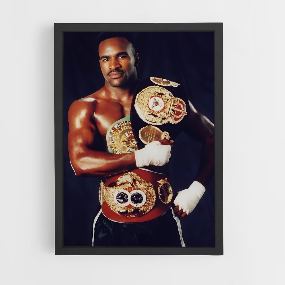 Poster Holyfield Sombre – affiche Boxe (vue 2)