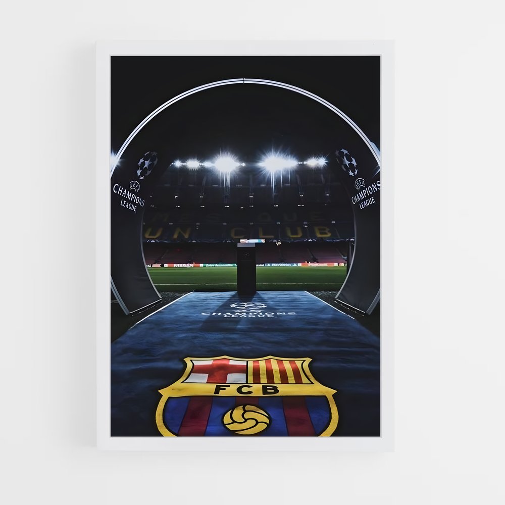 Poster FC Barcelone Champions League – affiche Football (vue 3)