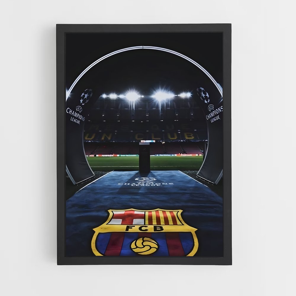 Poster FC Barcelone Champions League – affiche Football (vue 2)