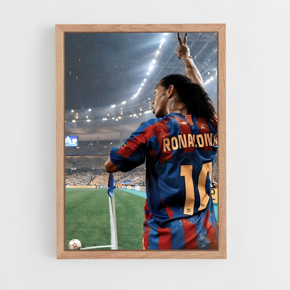 Poster Ronaldinho Barca – affiche Football (vue 4)
