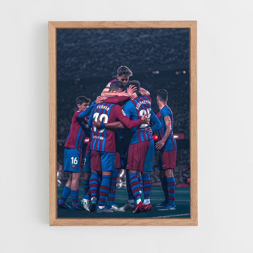 Poster Équipe Barcelone – affiche Football (vue 4)