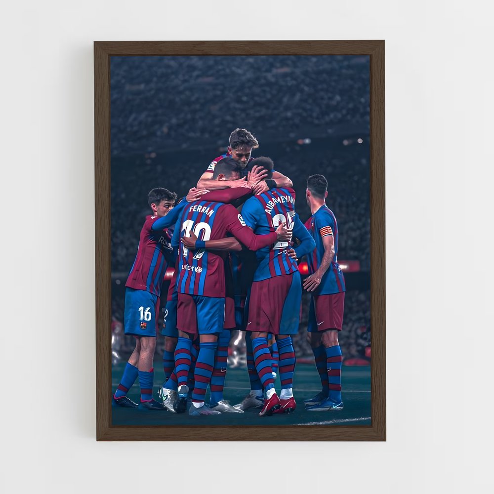 Poster Équipe Barcelone – affiche Football (vue 5)