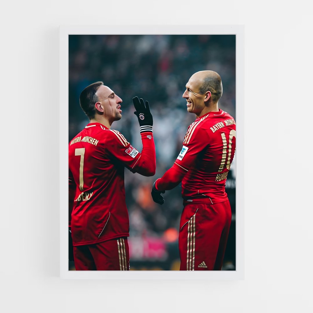 Poster Bayern Munich Rouge – affiche Football (vue 3)